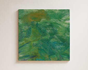 Claude Monet · Vintage Abstract Green Painting Reproduction · Impressionist ·Print · Modern Nature Decor · Gallery Print