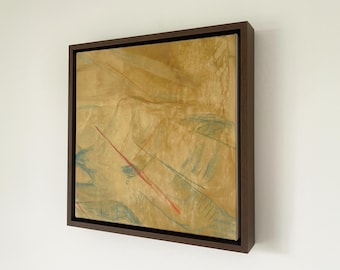 Edvard Munch Sun Rays Canvas Print | Walnut Framed Abstract Art