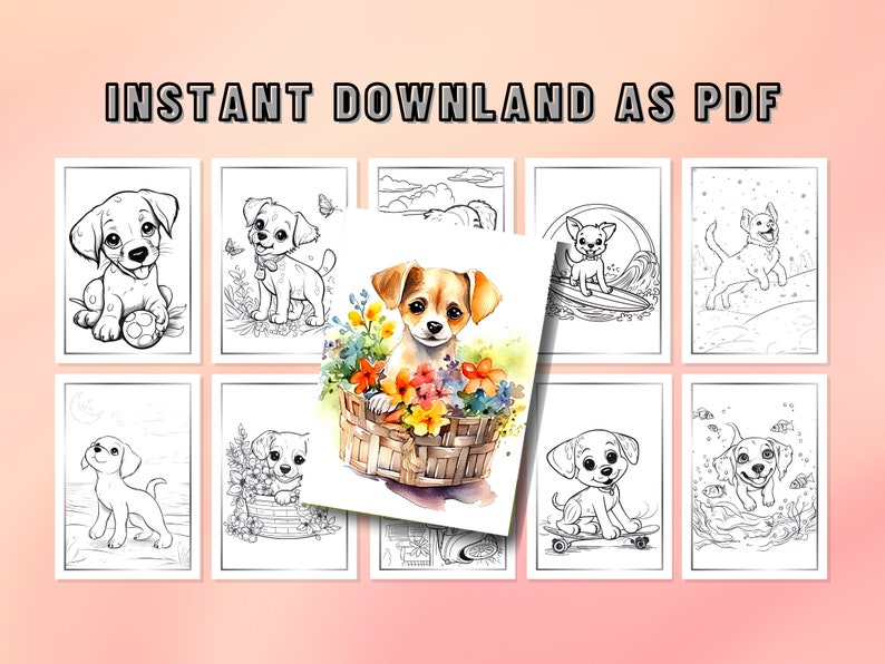 10 Cute Puppy Coloring Pages That Kids Will Love