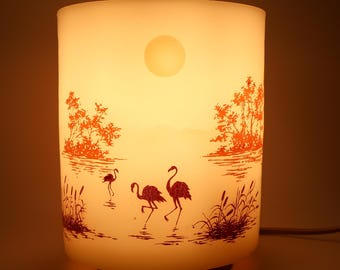 Rare! Superb antique wax lamp