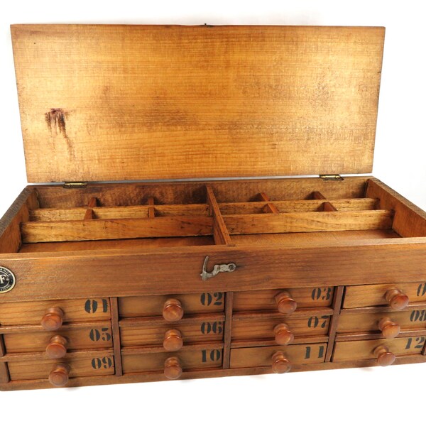 Rare! Wooden watchmaker's layette from the 60s