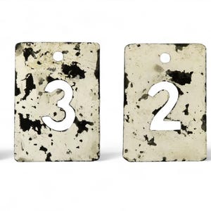 Set of 4 metal number stencils, ideal for customization