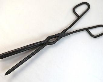 Vintage Raw Steel Curling Iron - Collector's Item!