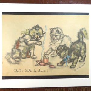 Lithographie ancienne de Germaine BOURET
