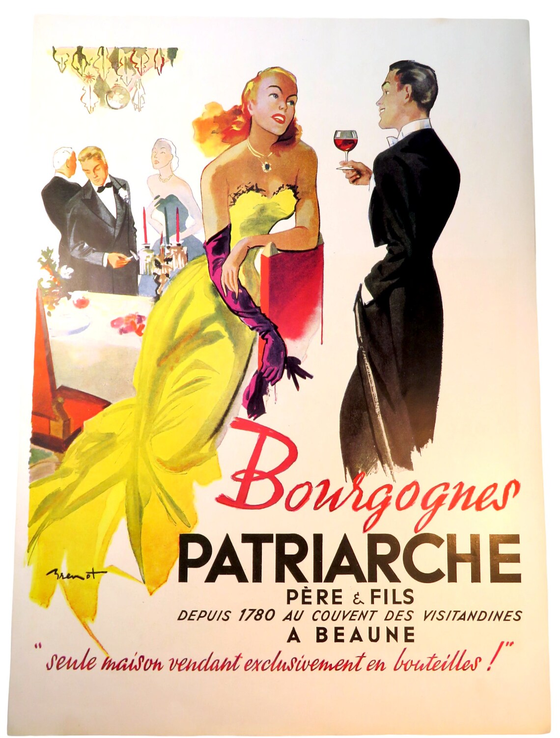 Authentic From 1951, Authentic Advertising Illustration of PATRIARCHE ...