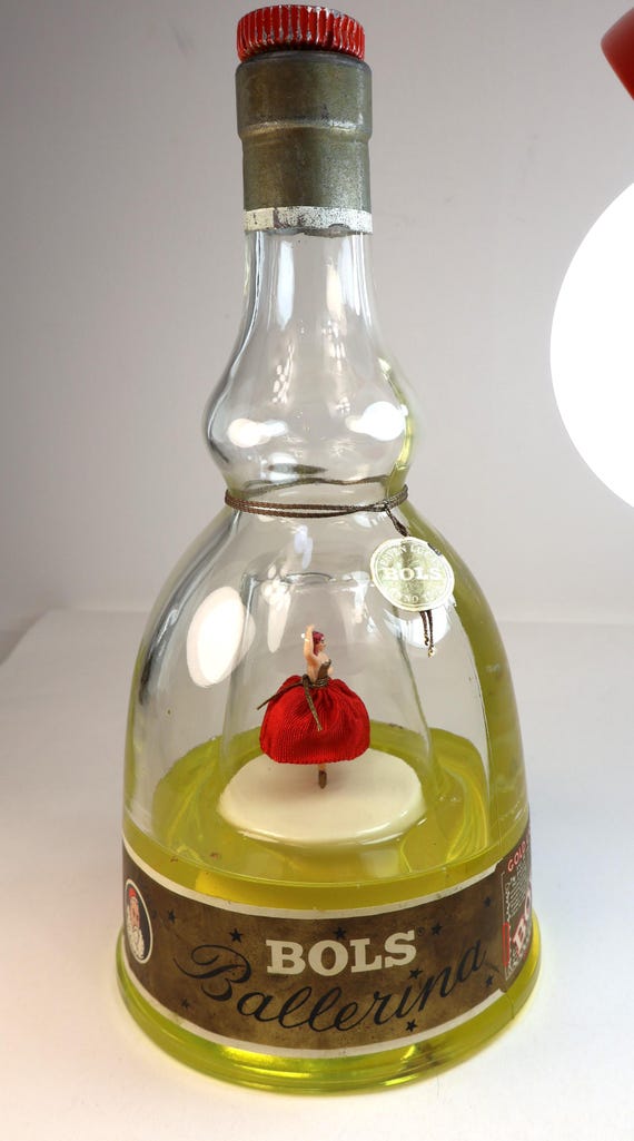 bols ballerina gold liqueur red dress Lucas Musical Bottle, Works perfectly! Specialt Vinegar