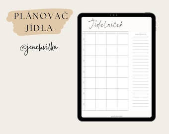 Týdenní plánovač jídla- pdf