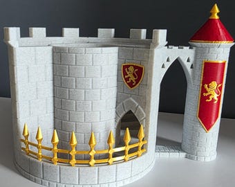 Castle Dice Tower 3-in-1 Can Holder RPG Dice Storage Box 3D Printed DnD Accessory