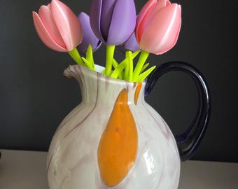 3D Printed Tulips, Everlasting Eco-Friendly Home Decor Bouquet (PLA)