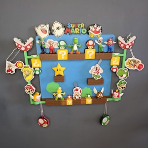 Super Mario Kinder Joy Displayställ | Hållare för figurer och leksaker