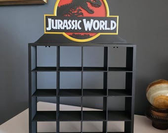 Jurassic World Dinosaur Figure Display Shelf Natoons Kinder Surprise 16 Slot 3D Printed