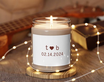 Personalized Gift For Her, Custom Candle Gift, Anniversary Gift for Her, Engagement Gift for Her, Custom Couple Gift, Valentines Gift