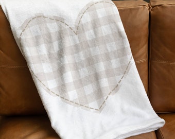 Cute Heart Blanket, Girly Aesthetic Blanket, Coquette Aesthetic, Gift for Her, Coquette, Valentines Day Gift