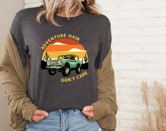 T-shirt femme, T-shirt pour propriétaires de jeep, cadeau t-shirt amusant, cadeau aventure