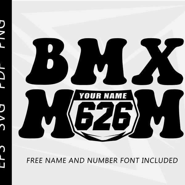 BMX Mom, Custom BMX racing design, BMX Clipart, Bicycle clipart, Bmx shirt design, bike, svg,eps,pdf,png digital download