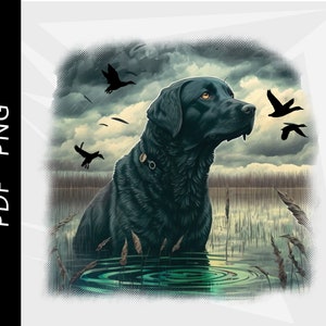 Black Lab Hunting Design, Mallard Duck, Duck hunting , Duck, Waterfowl design, Digital Download