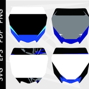 Motocross racing number plate, mx plate, custom mx number plate, svg,eps,pdf,png digital download