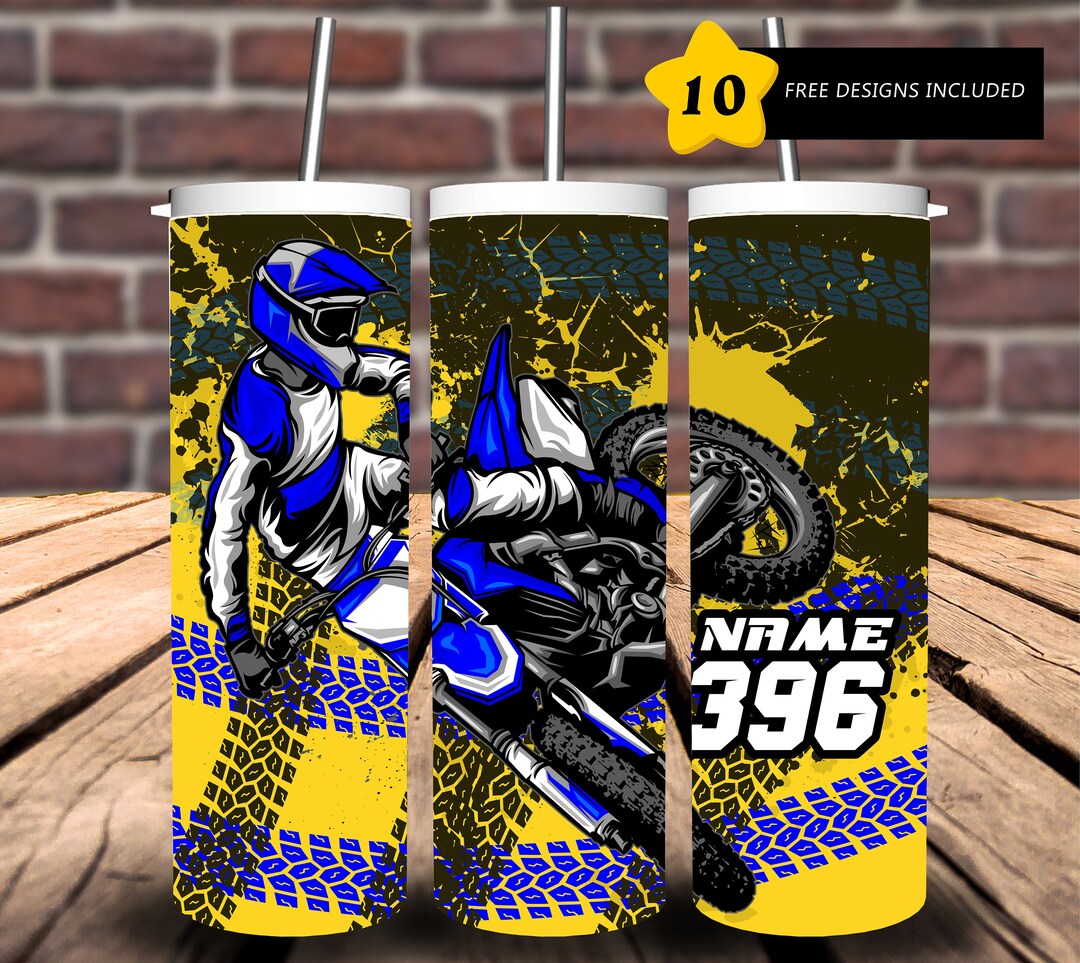 Motocross Tumbler Purple