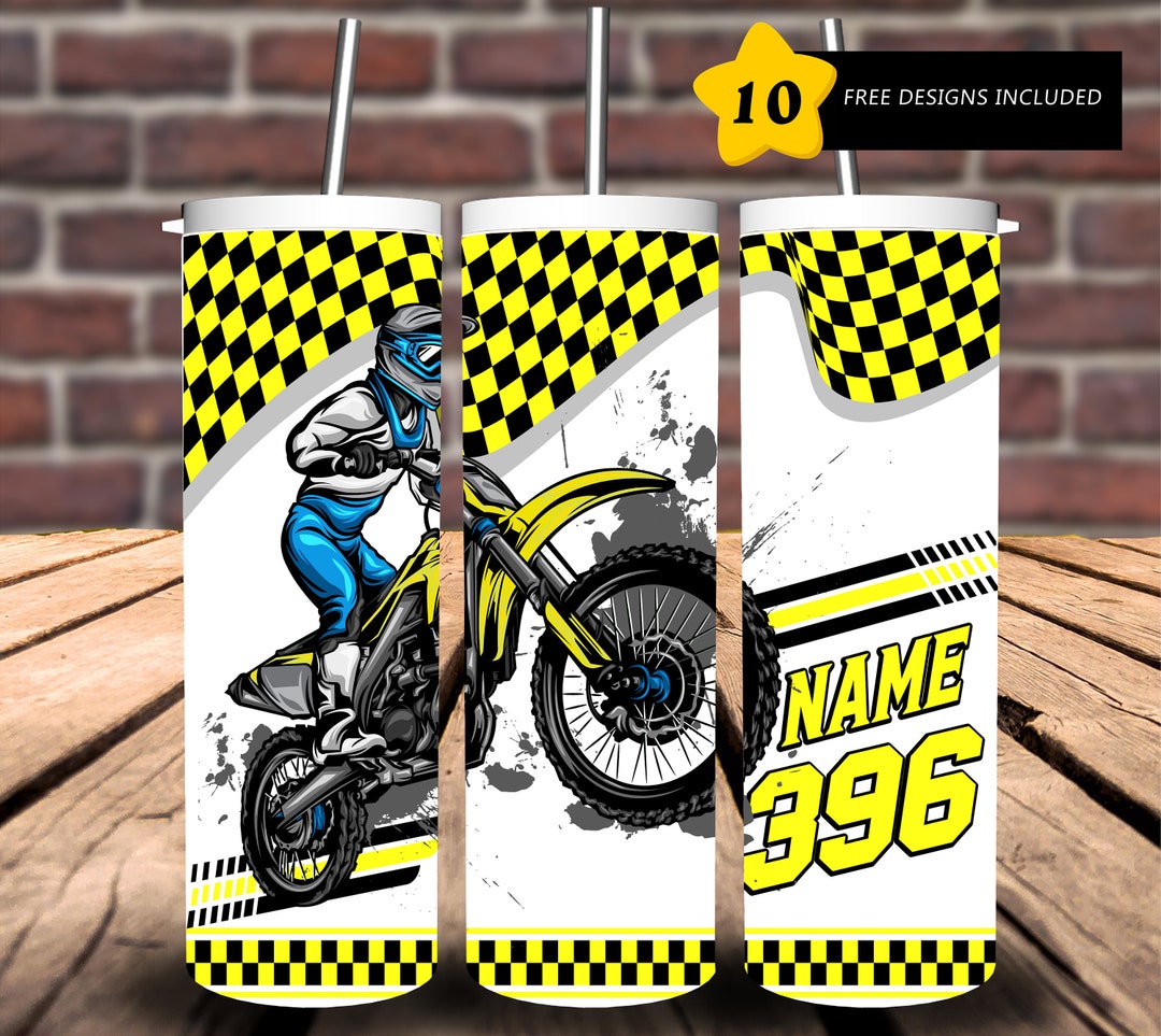 Extreme Motocross Chains And Whips Excite Me Tumbler Grey