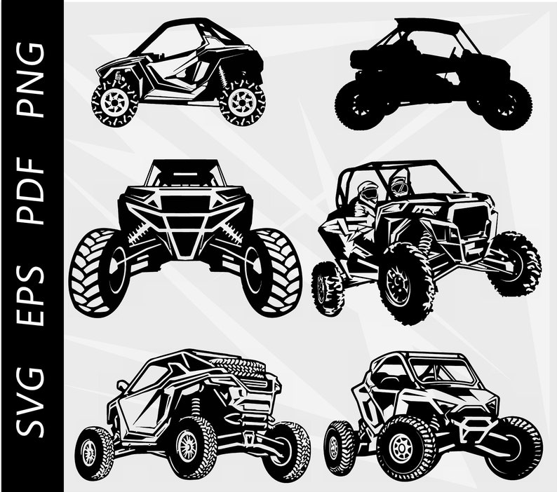 Coloring Rzr Polaris RZR Clipart Bundle, UTV (svg, Eps, Pdf, Png) (digital Download ...