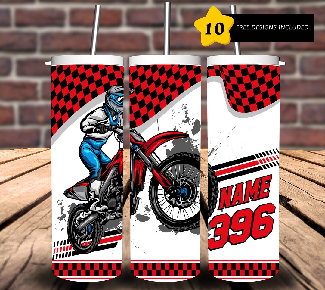 Motocross Tumbler Green