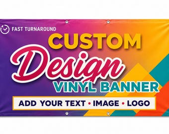 Custom Vinyl Banner with Grommets | Personalized Business Event Signage