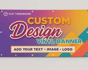 Custom Vinyl Banner, Full Color, with Grommets