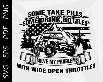 Wide Open Throttles Polaris RZR Clipart (svg, eps, pdf, png)