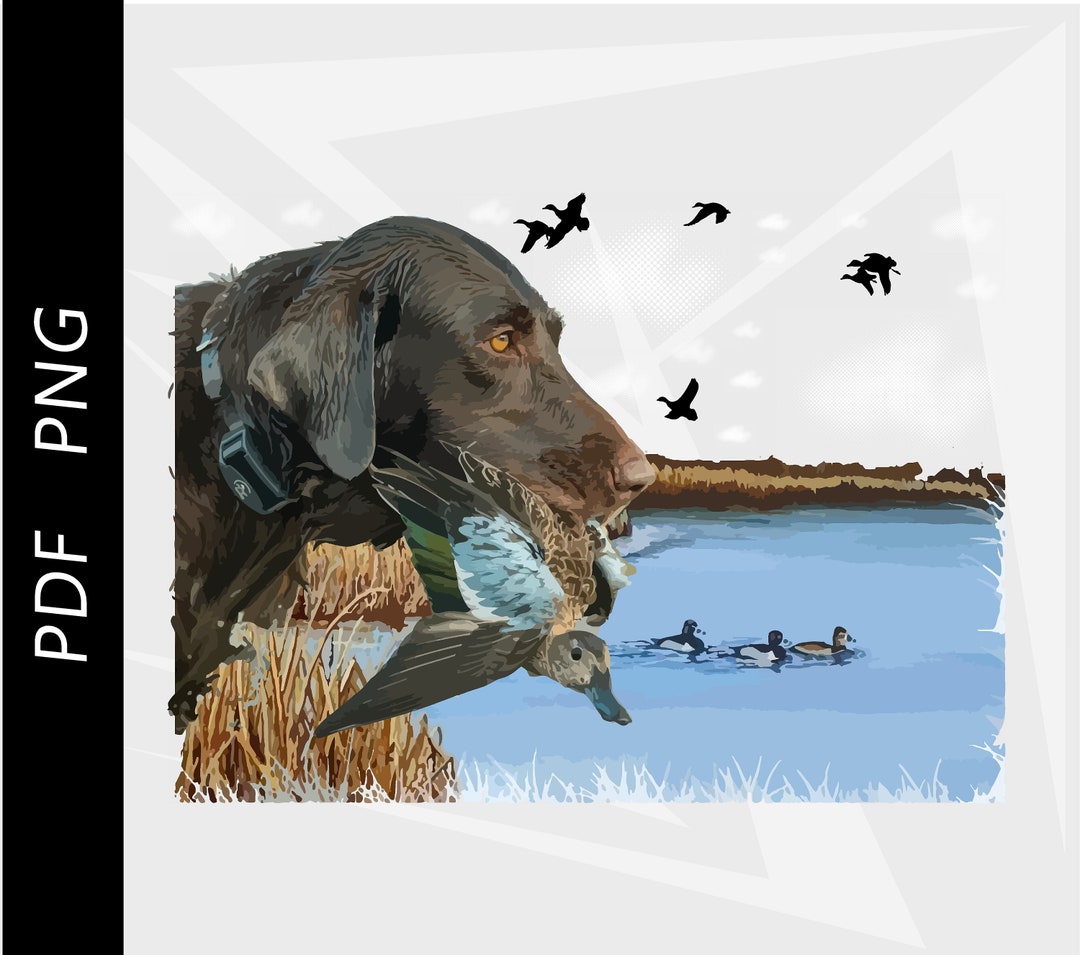 Black Lab Retriever Duck Hunting Duck Dog Waterfowl Etsy