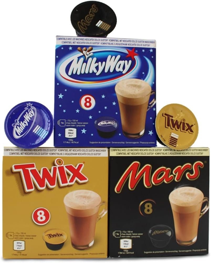 MARS Chocolate Drink Nescafe Dolce Gusto Machine Compatible