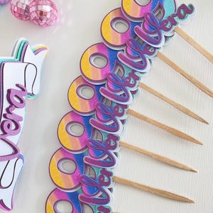 Number cupcake topper, 9th birthday decoration, cupcake toppers, custom toppers, birthday cupcake toppers, number cake toppers
