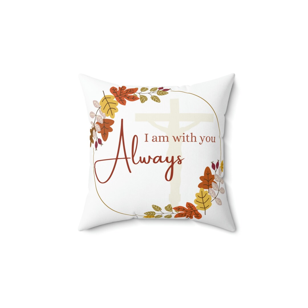 Bible Verse Pillow Biblical Bible Seam Calligraphy Home Etsy