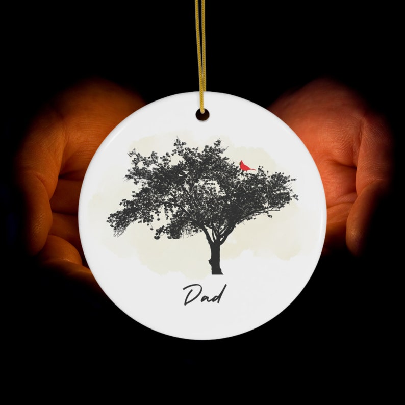 Personalized in Loving Memory Ornament, Cardinal Remembrance Memorial