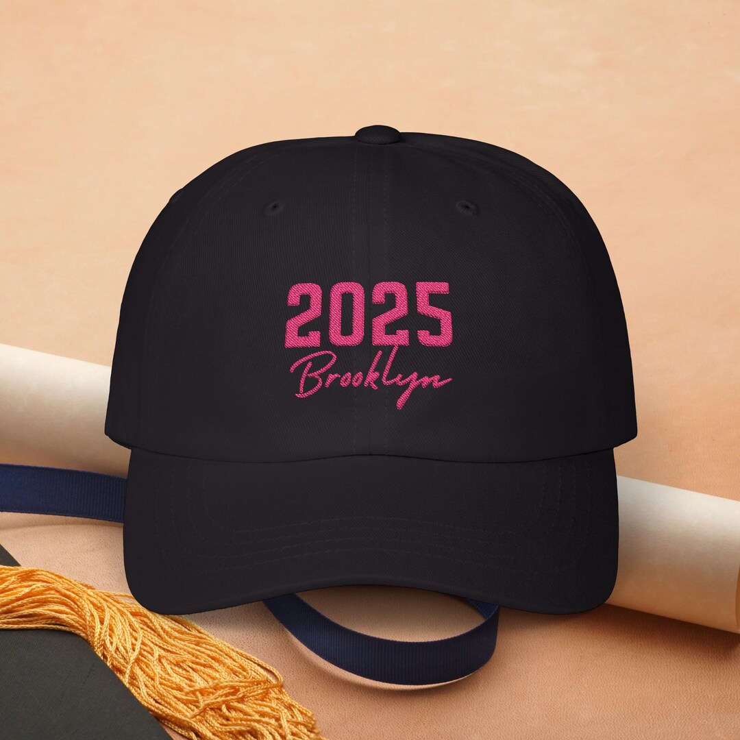 Custom Graduation Hat: Embroidered Name, Class of 2025 Grad Cap - Etsy