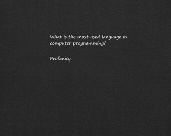 Programming Language Unisex t-shirt