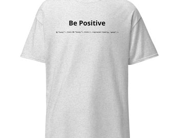 Change good to bad in JQuery (dark text) Unisex classic tee
