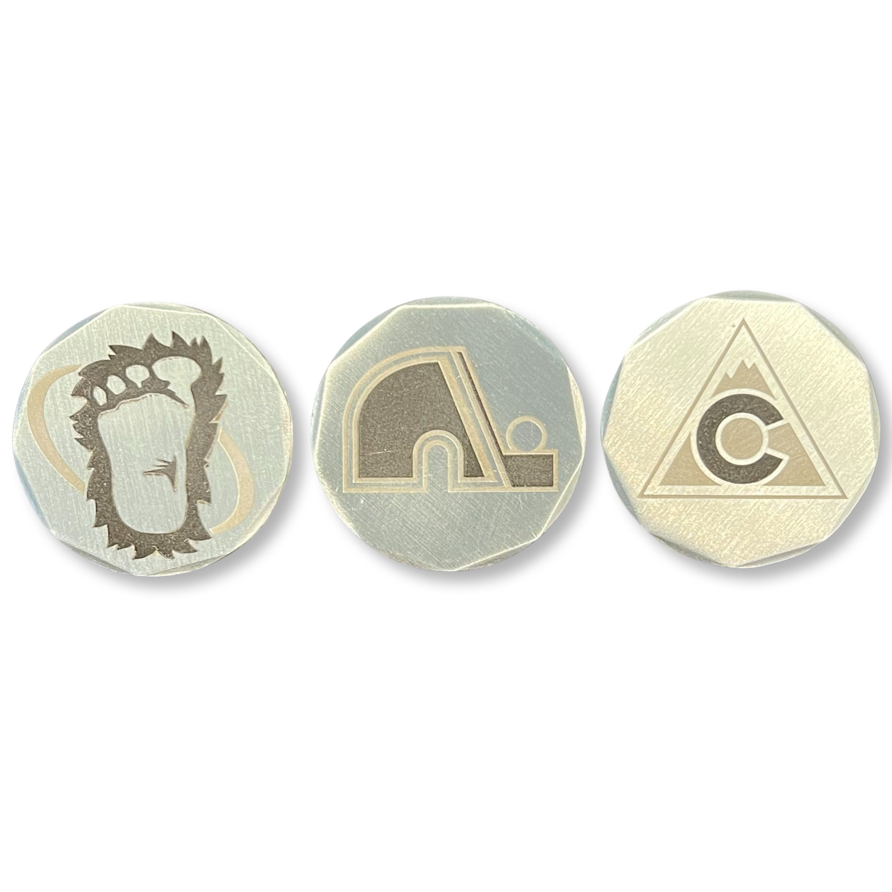 Custom Laser Engraved Golf Ball Markers Coins Gift for Dad Etsy