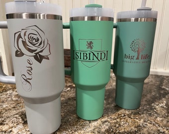 Custom Engraved Stanley Quencher - 30oz and 40oz Sizes!