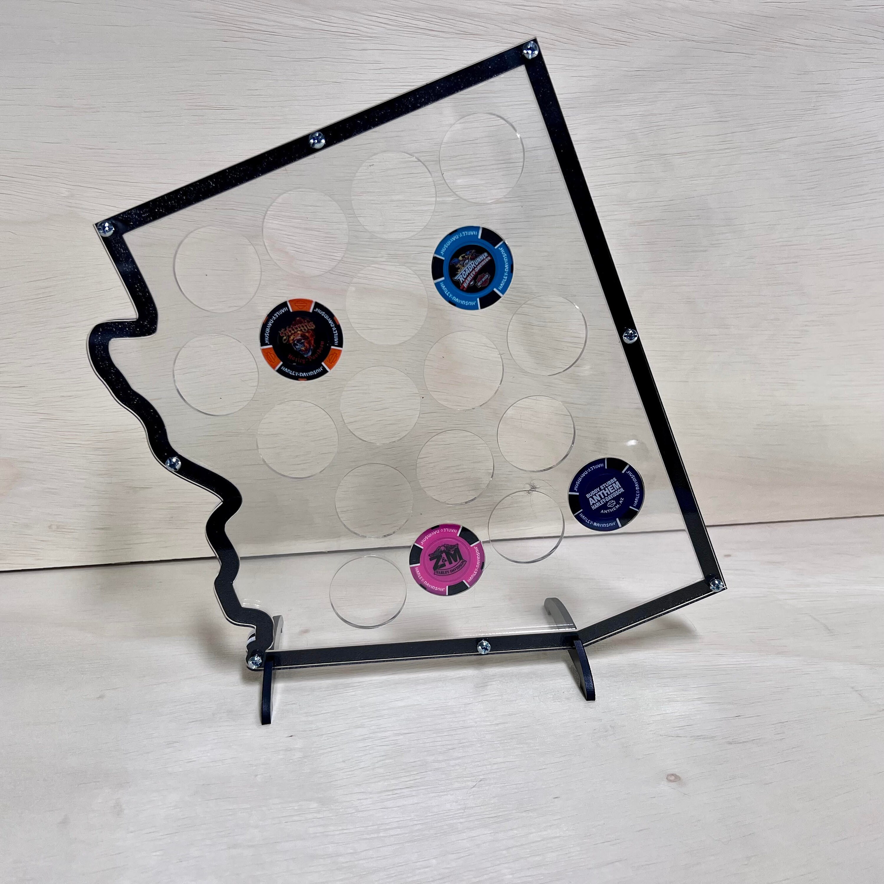 Arizona Harley Davidson Poker Chip Display Etsy