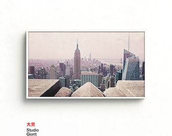 New York City Samsung Frame TV Art: Modern Skyline (Digital Download)