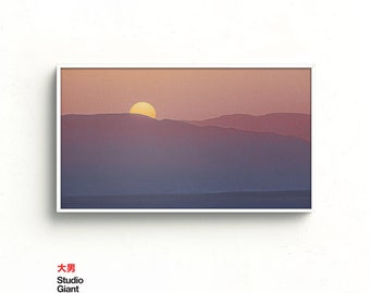 Samsung Frame TV Art, Sunset, Instant Download, Purple, Frame TV Art, Samsung Art TV, Digital Download for Samsung Frame