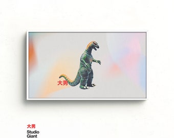 Samsung Frame TV Art, Godzilla, Instant Download, Vintage Toy, Frame TV Art, Samsung Art TV, Digital Download for Samsung Frame
