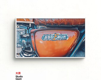 Vintage Honda Motorcycle Art for Samsung Frame TV (Digital Download)
