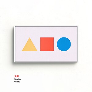 Samsung Frame TV アート、バウハウス、インスタント ダウンロード、シェイプ、フレーム TV アート、Samsung Art TV、Samsung Frame のデジタル ダウンロード