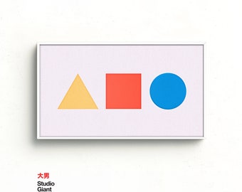Bauhaus Samsung Frame TV Art: Geometric Shapes (Digital Download)