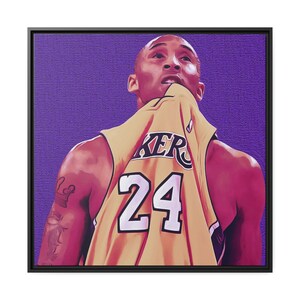 Kobe Bryant RIP Screaming and Pulling Jersey Ready to Hang 