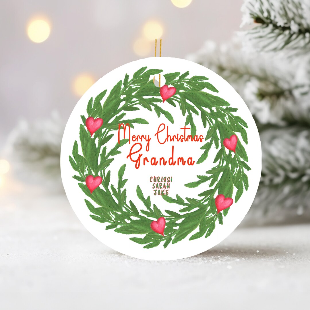 Grandma Personal Christmas Ornament, Giftfor Grandma Christmas