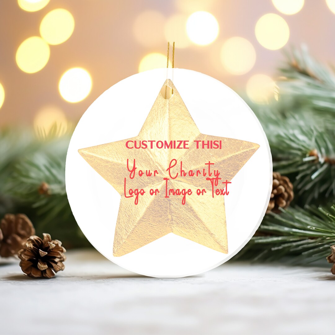 Mycustomgift Logo Ornament, Charitygift, Customergift Ornament