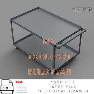 トロリーカート製作計画 / モバイルシートメタル DIY ツールカートキット / dxf / ステップファイル / pdf 計画