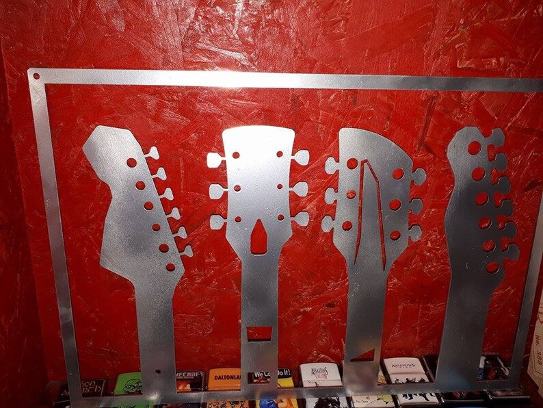 Rock Your Walls With Our Guitars DXF File for Home Decor and Crafts Etsy